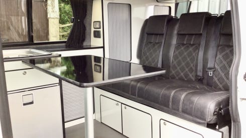 4 berth Volkswagen Transporter Campervan With Pop Top  from 2016