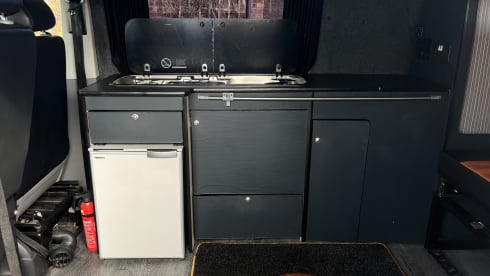 4 berth Volkswagen campervan from 2005