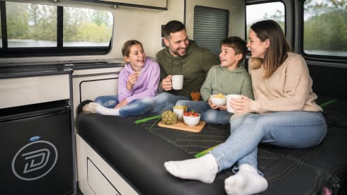 The Greenline Escape – Reine élégante : Volkswagen Campervan (4 couchages)