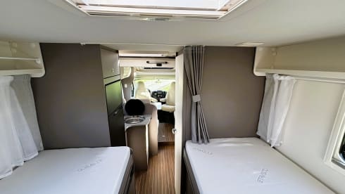 Mooie Fiat half-integraal camper