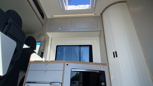 4 Berth VW Craftervan with Shower and Loo (Off Grid-able)