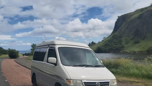 4 berth Mazda campervan - perfect size for Scottish roads 