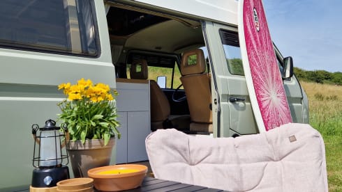 Restored Volkswagen T3 campervan from 1987