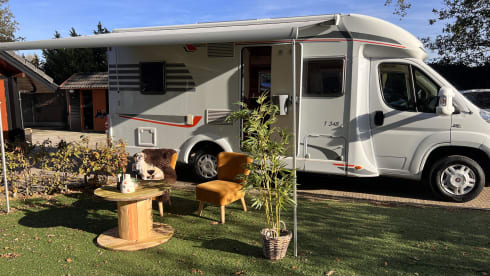 Making Memories! – Cozy fully furnished Hymer Carado 4 persons / Euro 5 motorbike