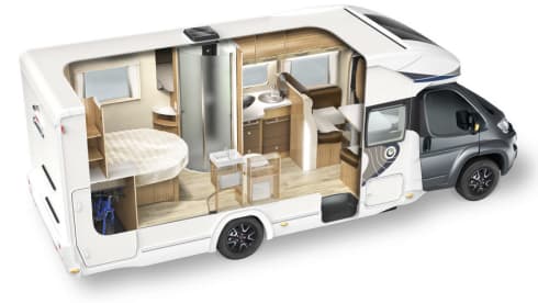 Luxury hotel room (family camper) on wheels...