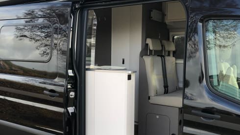 Beautiful 2-person Ford camper van from 2023 with luxurious furnishings