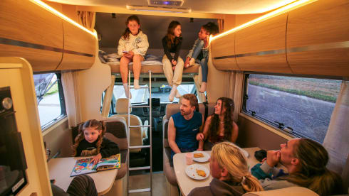 Nesie – 6/7 Berth Rimor Evo Fully Kitted for Off-Grid Living