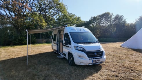 The KNAUS – Knaus-bus met 4 slaapplaatsen uit 2016