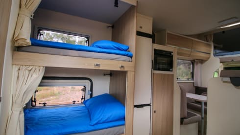 Nesie – 6/7 Berth Rimor Evo Fully Kitted for Off-Grid Living