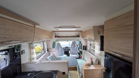 Fully off grid 4 berth Pilote semi-integrated motorhome from 2019