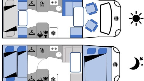 Max – Travel pleasure and freedom rent: mobile home for 5 people
