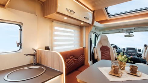 4p Bürstner luxury semi-integrated camper from 2021