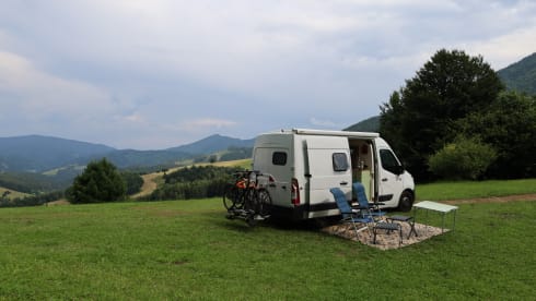 2p sfeervolle buscamper (Renault Master)
