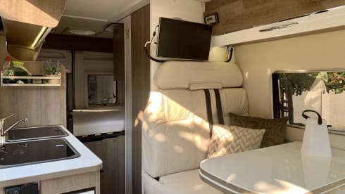 Experience the freedom of a compact bus camper