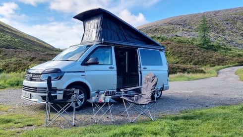One life  – Including insurance the coolest Vw camper from Edinburgh airport 