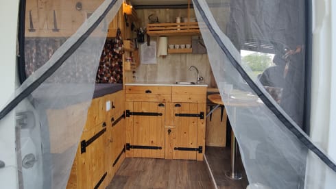 Atmospheric Mercedes-Benz bus camper 2 person "My Benz"