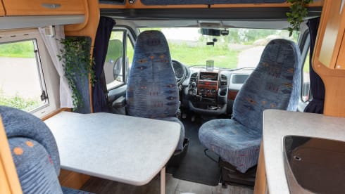 On the road with our comfortable and cozy camper