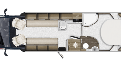 Roulotte Autotrail Comanchee a 4 posti letto del 2016