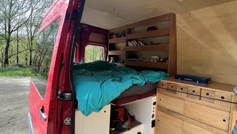 Abel – Robust Mercedes Sprinter camper van (2p) | self-built & off-grid