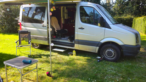 "Mijn-Crafter" sfeervol Off grid  – 2p Volkswagen bus uit 2008