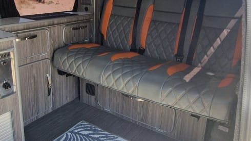 Cool Journeys – VW T5 4 berth LWB Auto Sporty Camper with bike rack