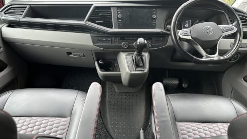 Red adventure – 4 berth Volkswagen campervan from 2020
