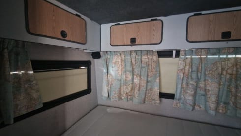 Beautiful vintage Mercedes campervan for hire with Airco