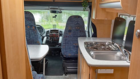 On the road with our comfortable and cozy camper