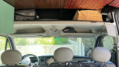 Atmospheric self-build camper van for 2 people (+ baby/small child)