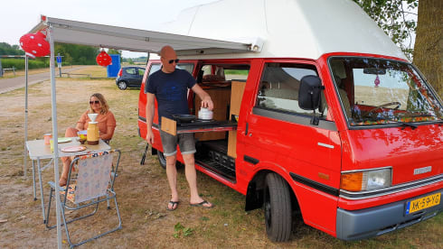 Super cool retro bus camper