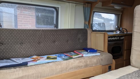 Roddy –  Roddy, our 2 berth well appointed camper for Festivals and Touring