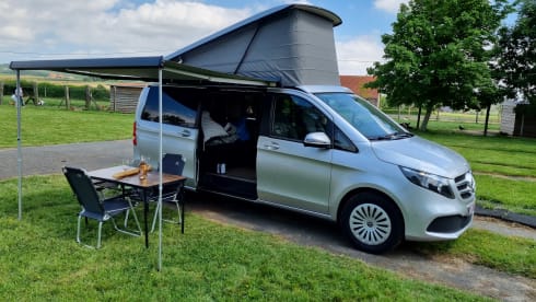Perfect uitgeruste camperbus Mercedes Marco Polo Horizon