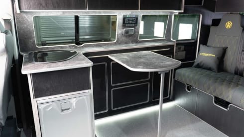 Grey VW – 4 berth Volkswagen Automatic 150bhp campervan from 2021-23