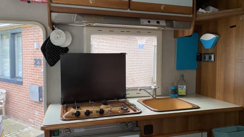 Comfortable retro touring camper.