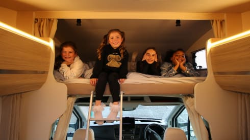 Nesie – 6/7 Berth Rimor Evo Fully Kitted for Off-Grid Living