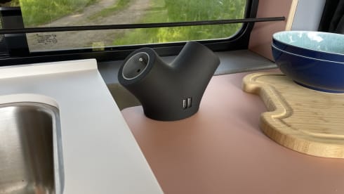 Roze Roadtripper – Camping-car bus modulable pour 4 personnes 