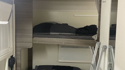 Spacious 7-person Rimor alcove family camper from 2019