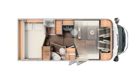 Sunlight T65 – Hele mooie ruime 4 persoons Sunlight camper uit 2022, veel bergruimte.