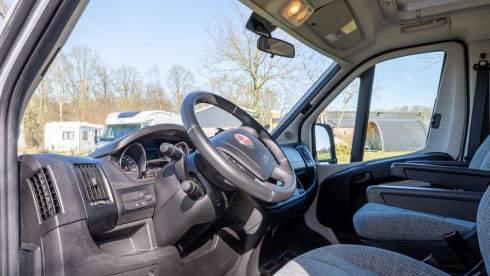 Beautiful Dethleffs semi-integrated camper
