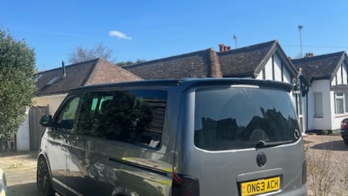 ON BEACH – 4 berth Volkswagen campervan 2015