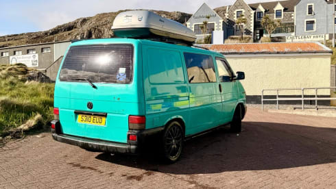 Rick – VW-Campingbus mit 2 Schlafplätzen, Baujahr 1998 (inklusive Versicherung) 