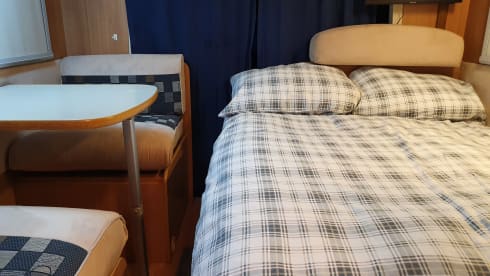 Frankie G – Frankie is our beautiful & flexible 6 berth Motorhome.