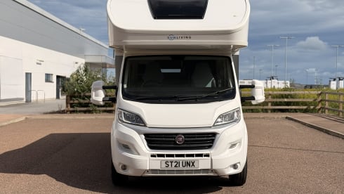 Great Scottish Cruiser – Caravane Fiat 7 couchages avec alcôve à partir de 2021