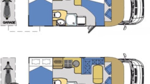 Very luxurious 2p Laika semi-integrated camper