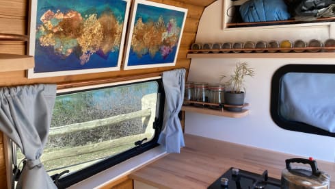 Comfortable off-grid camper for the nature lover