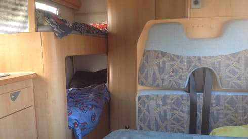 Fiat 6 sleeping places, 2006, air conditioning, fixed beds, bicycle rack