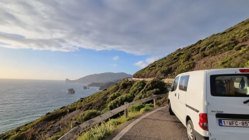 2-seater Nissan campervan from 2017