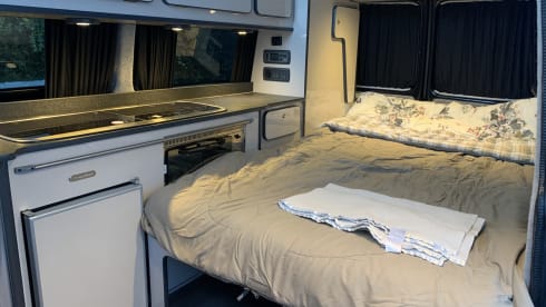 2017 long wheel base, 4 berth VW camper van. 