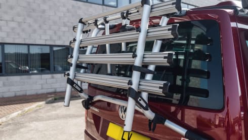 BV70YDO VW CALIFORNIA CAMPER RENTAL, SUPER HIGH SPEC INC BIKE RACK 