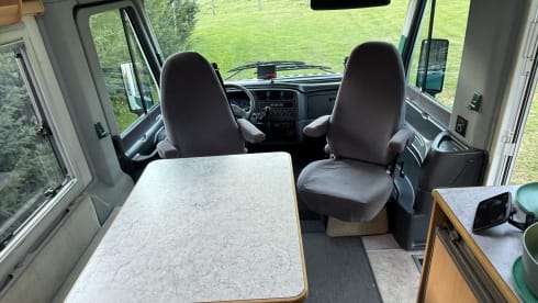 Roby – Our beautiful 3-person Fiat Weinsberg integral camper